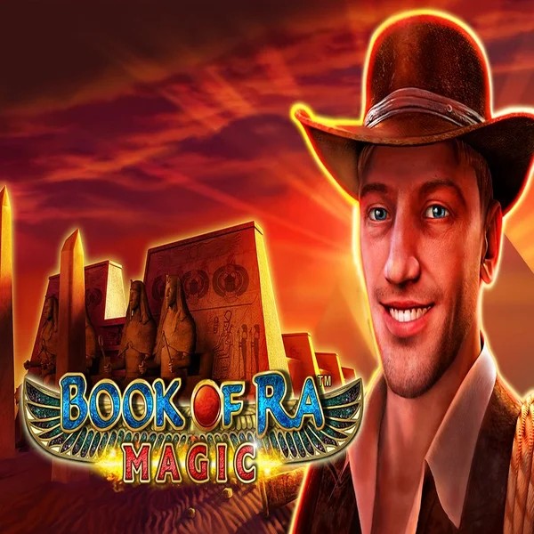 Official Slots logo: Book of Ra Magic by Greentube at Hey Casino