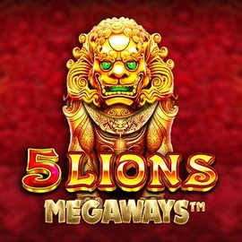 5 Lions Megaways logo by Pragmatic Play Hey Casino
