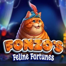 Fonzos Feline Fortunes slot logo by Pragmatic Play at Hey Casino