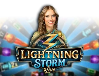 Lightning Storm online game logo by Evolution on heycasino.org