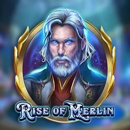 Slots logo of Rise of Merlin from Play’n GO at Hey Casino